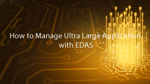 How to Manage Ultra Large Application with EDAS