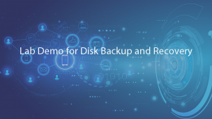 Lab Demo for Disk Backup and Recovery