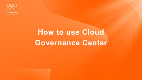 How to use Cloud Governance Center