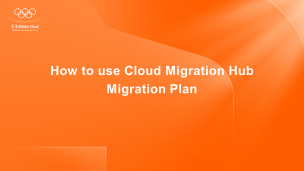 How to use Cloud Migration Hub Migration Plan