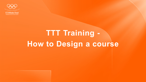 TTT Training - How to Design a course