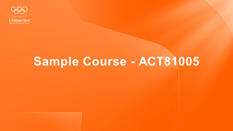 Sample Course - ACT81005