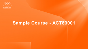 Sample Course - ACT83001