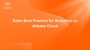 Sales Best Practice for Analytics on Alibaba Cloud
