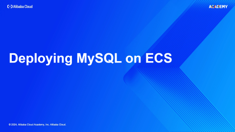 Deploying MySQL on ECS
