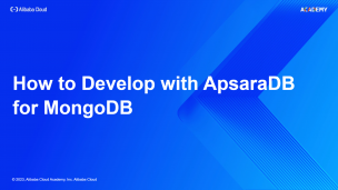 How to develop with ApsaraDB for MongoDB