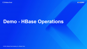 Demo - HBase Operations