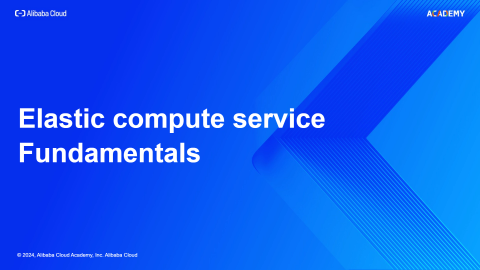 Elastic compute service Fundamentals