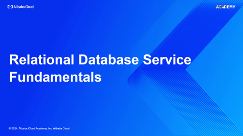 Relational Database Service Fundamentals