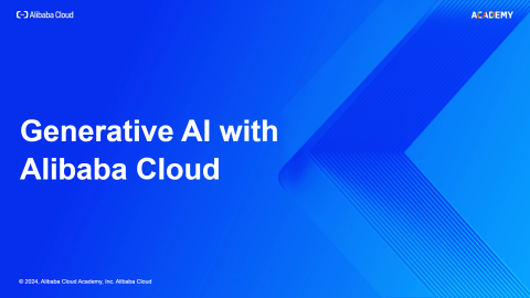 Generative AI with Alibaba Cloud