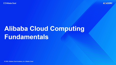 Alibaba Cloud Computing Fundamentals