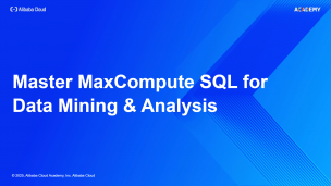 Master MaxCompute SQL for Data Mining & Analysis