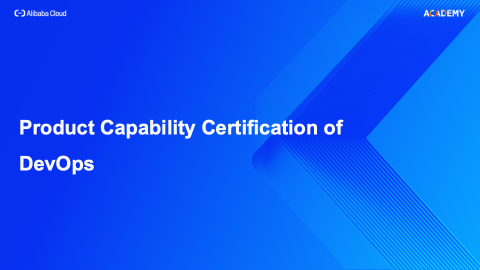 Product Capability Certification of DevOps